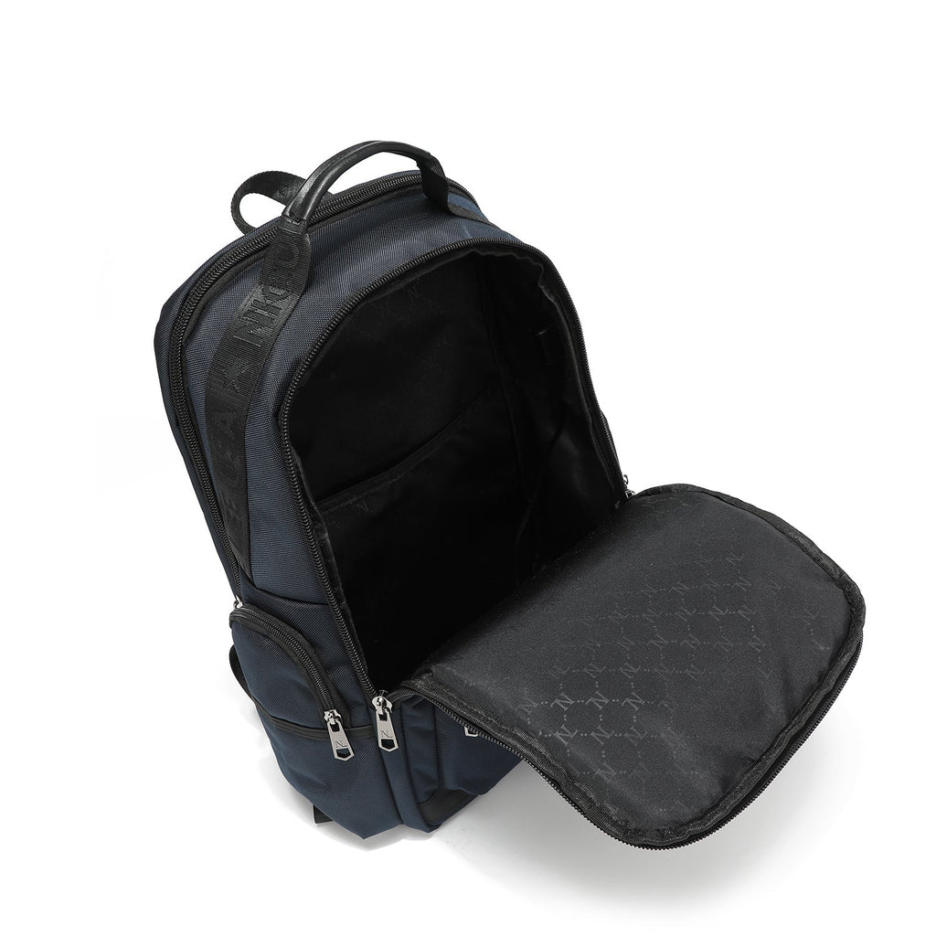 MEN'S BLUE LAPTOP BACKPACK WITH USB PORT