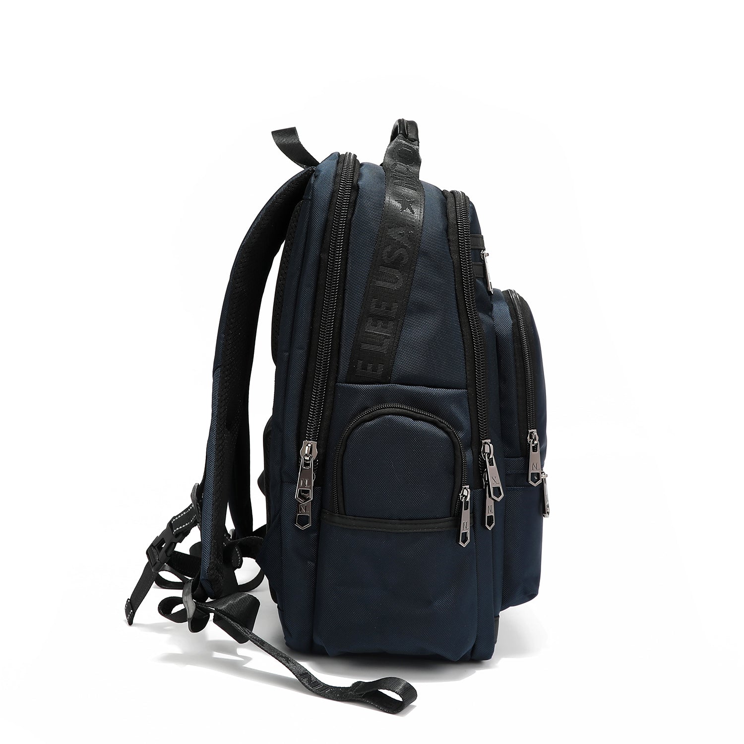 MEN'S BLUE LAPTOP BACKPACK WITH USB PORT